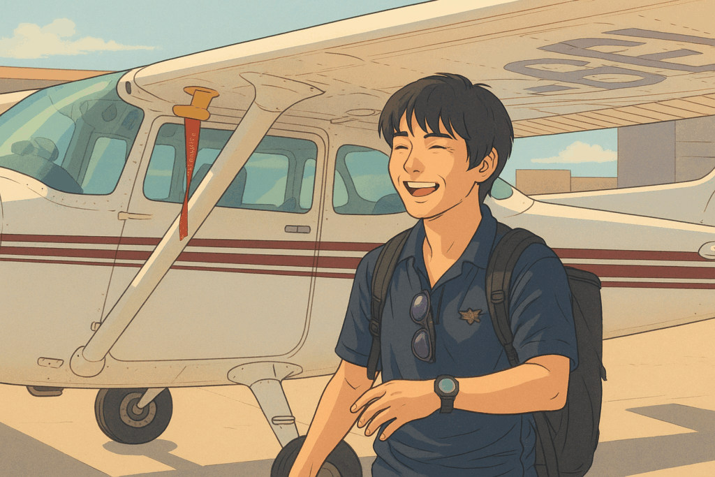 カナダで訓練している留学生