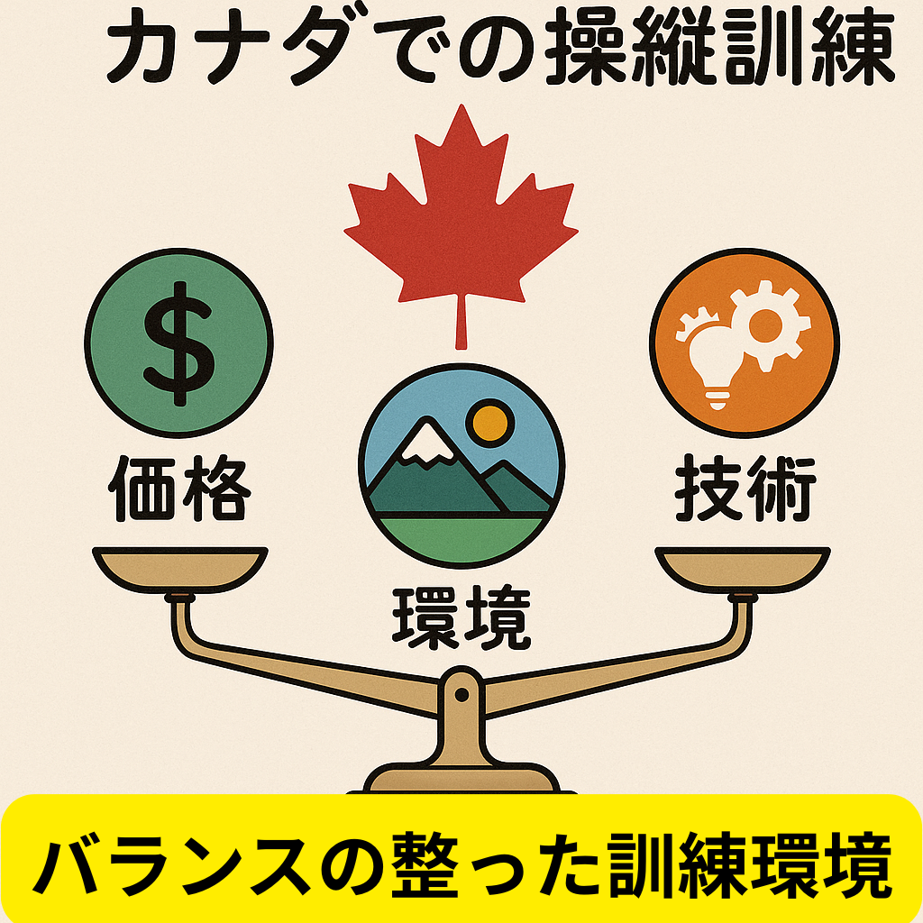 カナダでの訓練はバランスが取れている