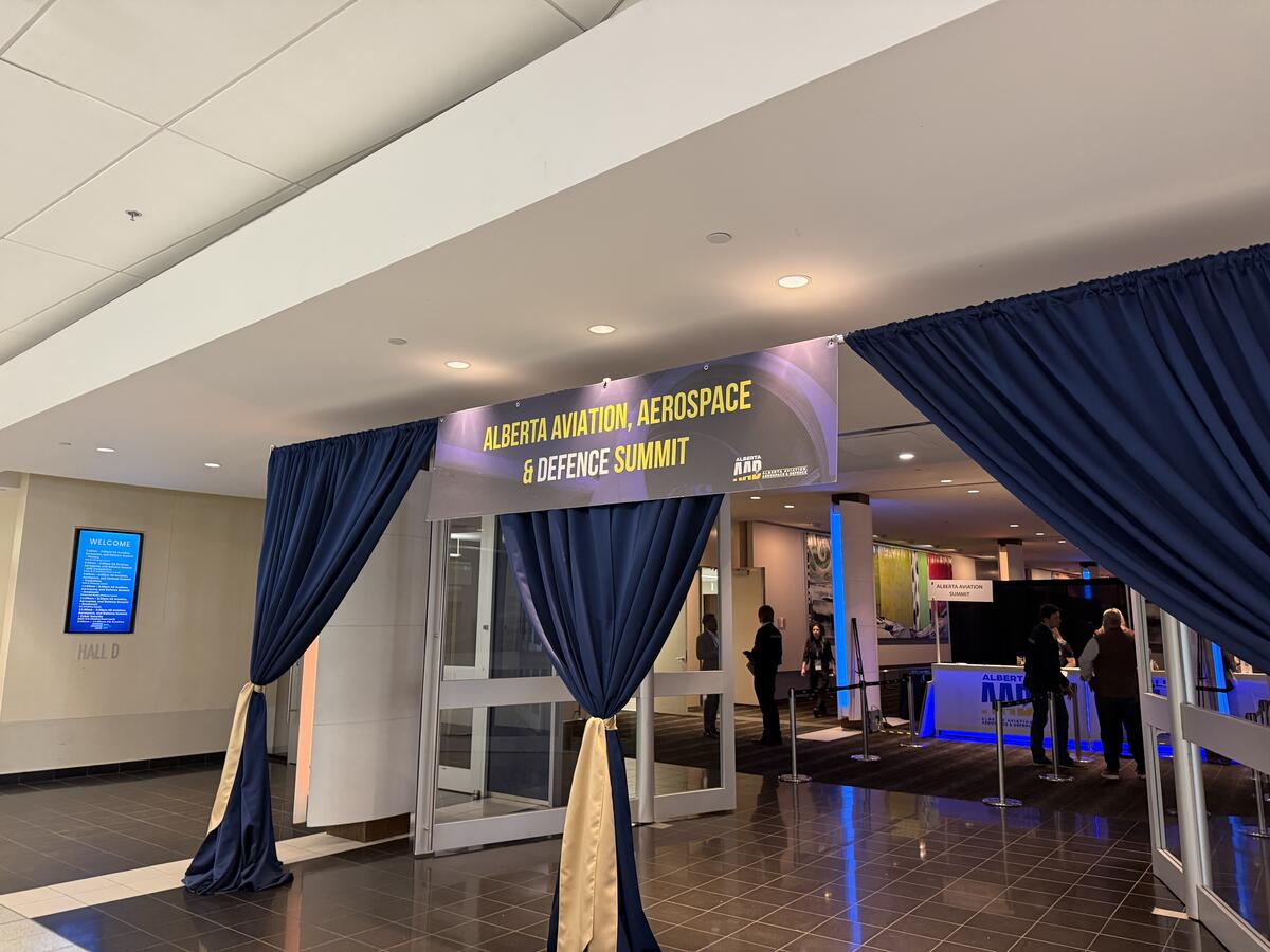 Alberta Aviation, Aerospace & Defence Summit 会場入口